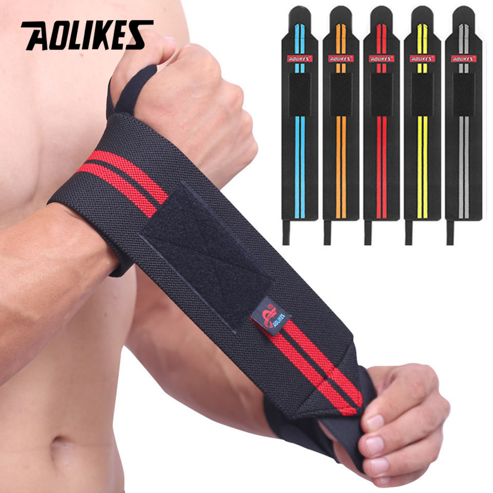 Wrist Wraps Weightlifting Support - AOLIKES 1 زوج معصمه دعم المعصم