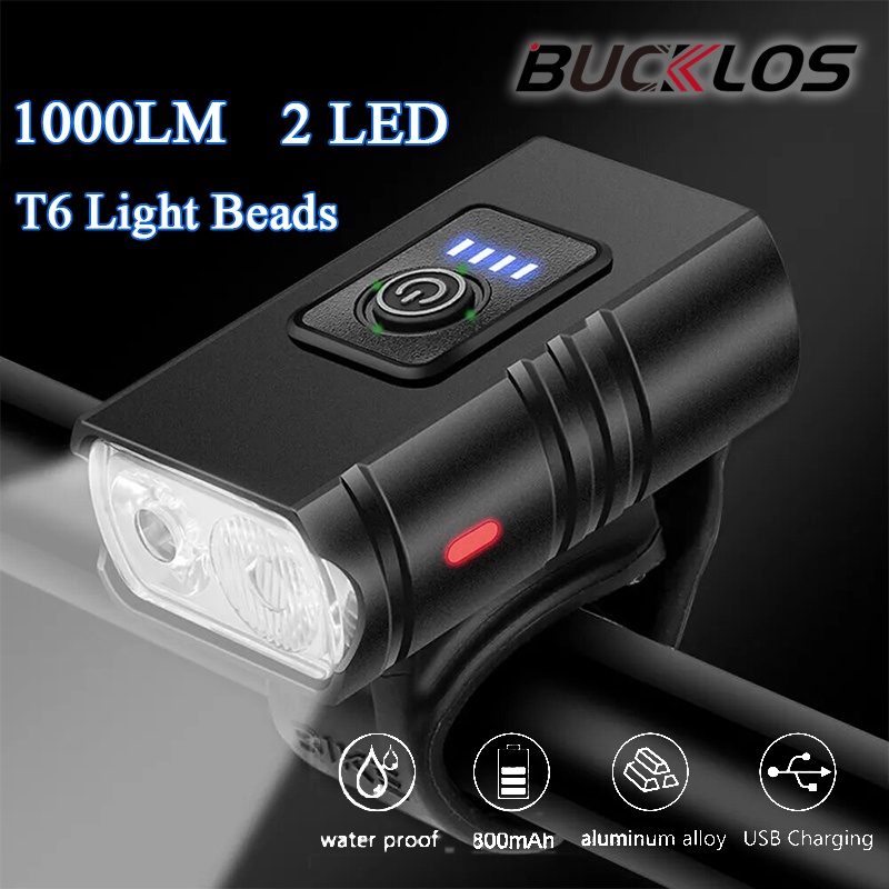 Rechargeable Bicycle Headlight 1000 Lumen - أضواء الدراجة 1000 التجويف 2500mAh الطريق