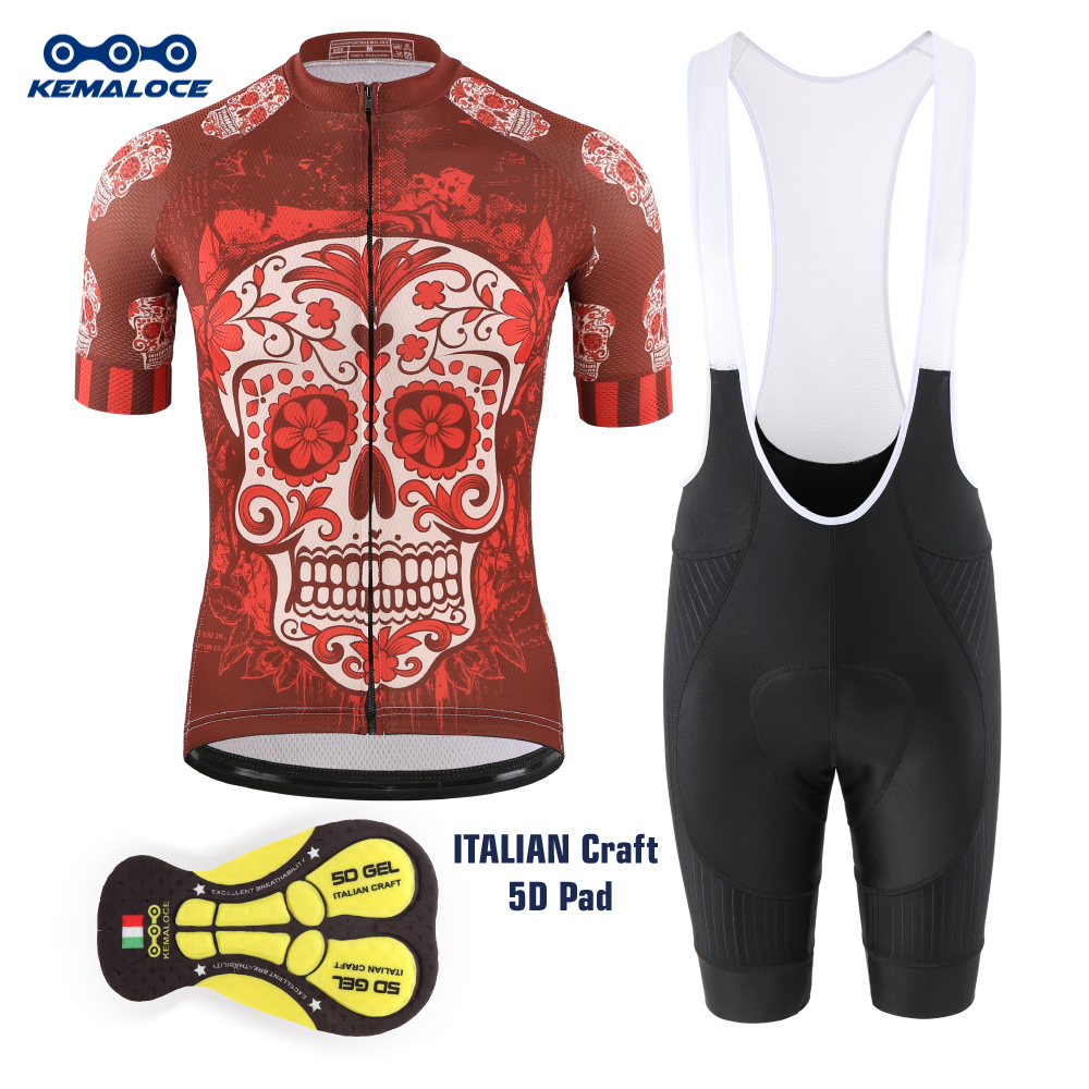 Padded Cycling Shorts 5D Gel - KEMALOCE-جيرسي ركوب الدراجات للرجال ، ملابس