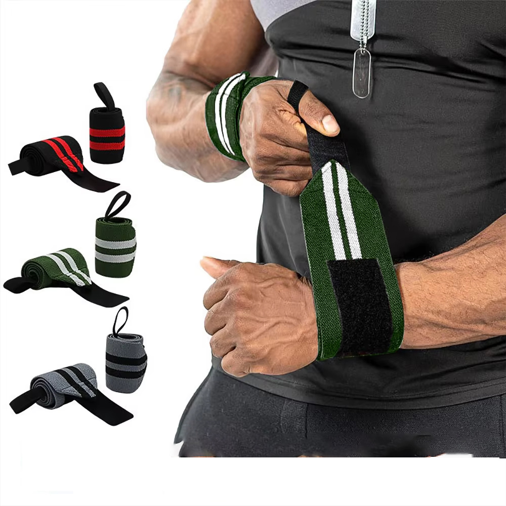 Wrist Wraps Weightlifting Support - أربطة معصم لرفع الأثقال قابلة للتعديل،