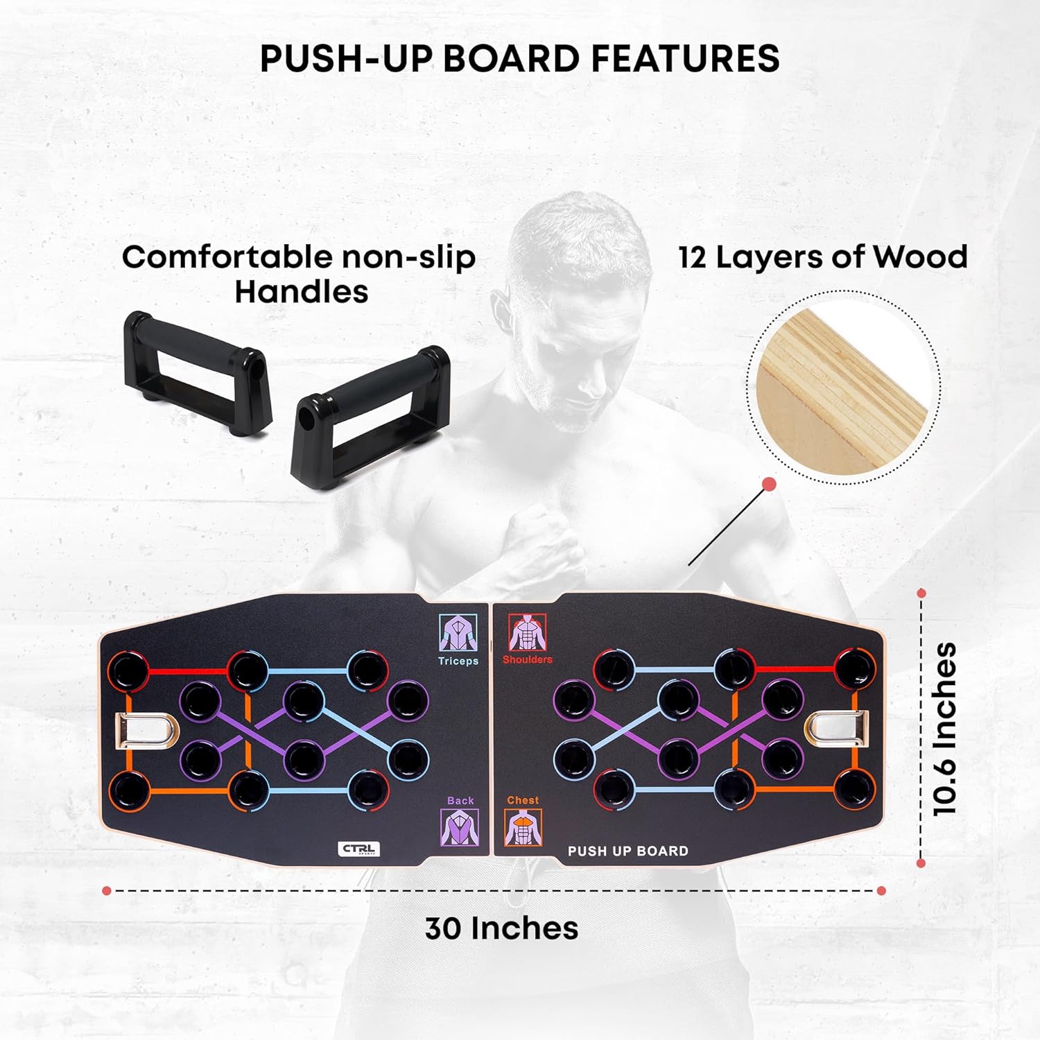 Push Up Board Foldable Multi Function - لوح تمارين الضغط متعدد الوظائف قابل