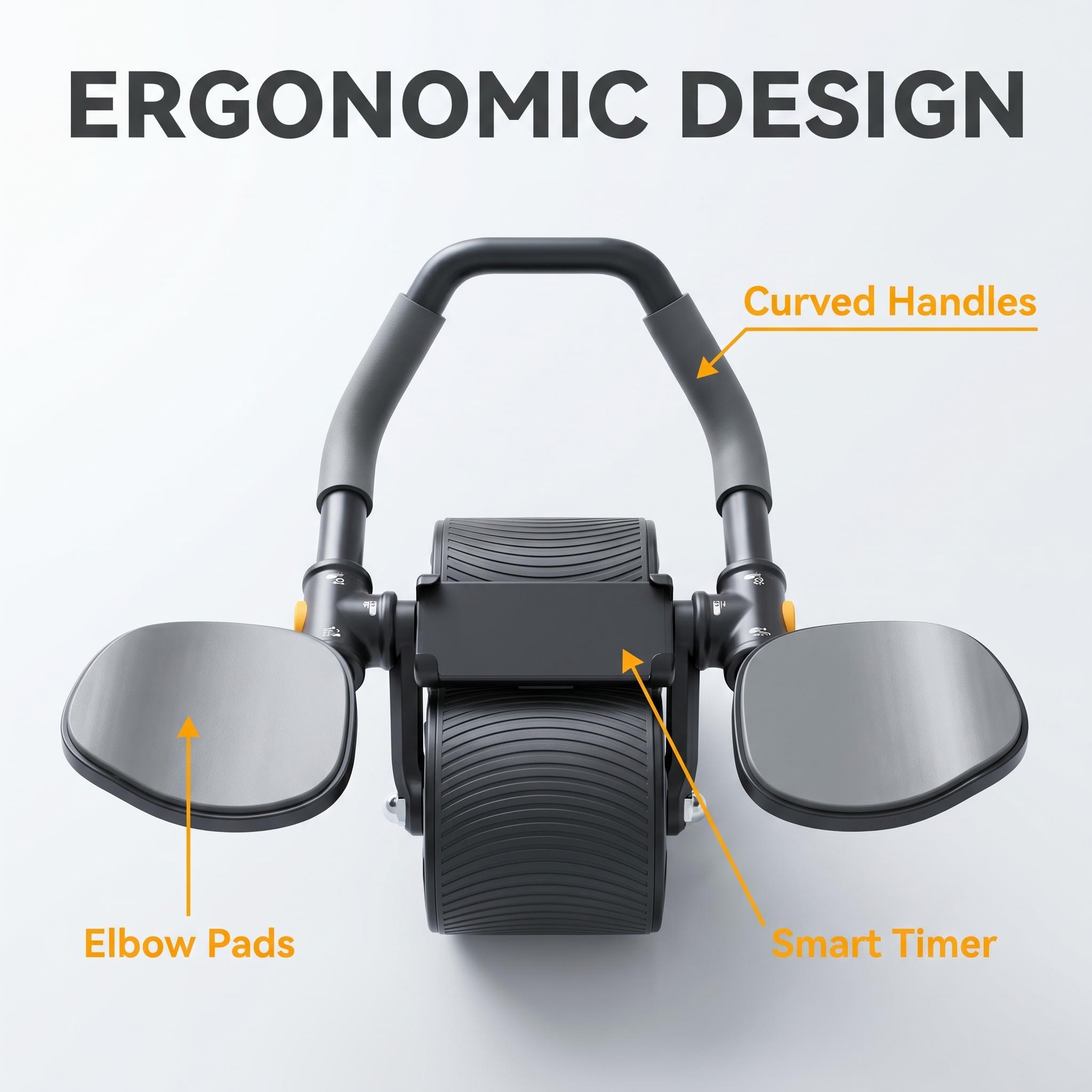 Ab Roller Wheel With Elbow Support - جهاز تمارين البطن 3 في 1
