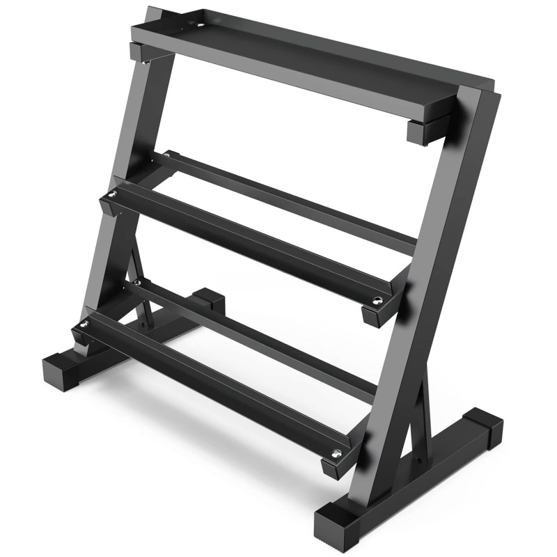 Fitness Equipment - رف تخزين أثقال ثلاثي الطبقات بسعة