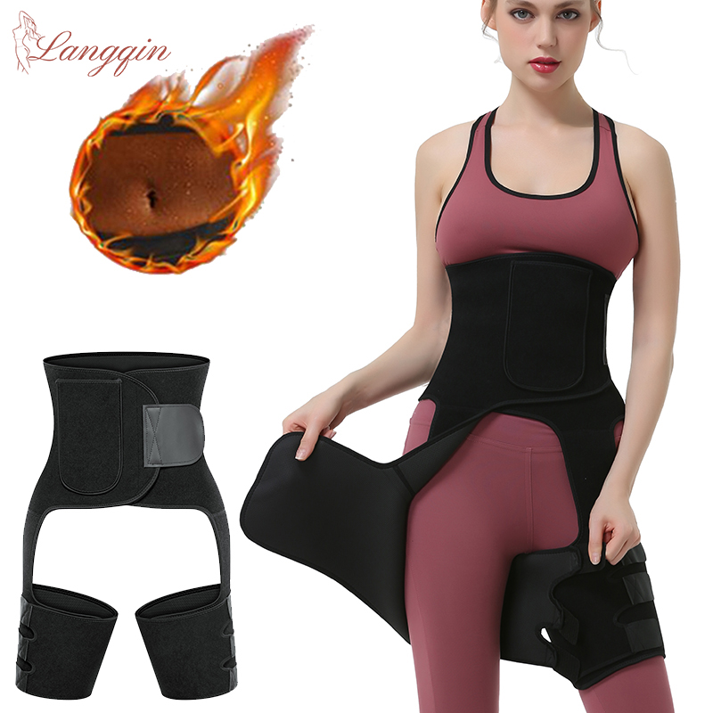 Sweat Waist Trainer Belt Neoprene - مدرب خصر مزدوج الضغط ، العرق