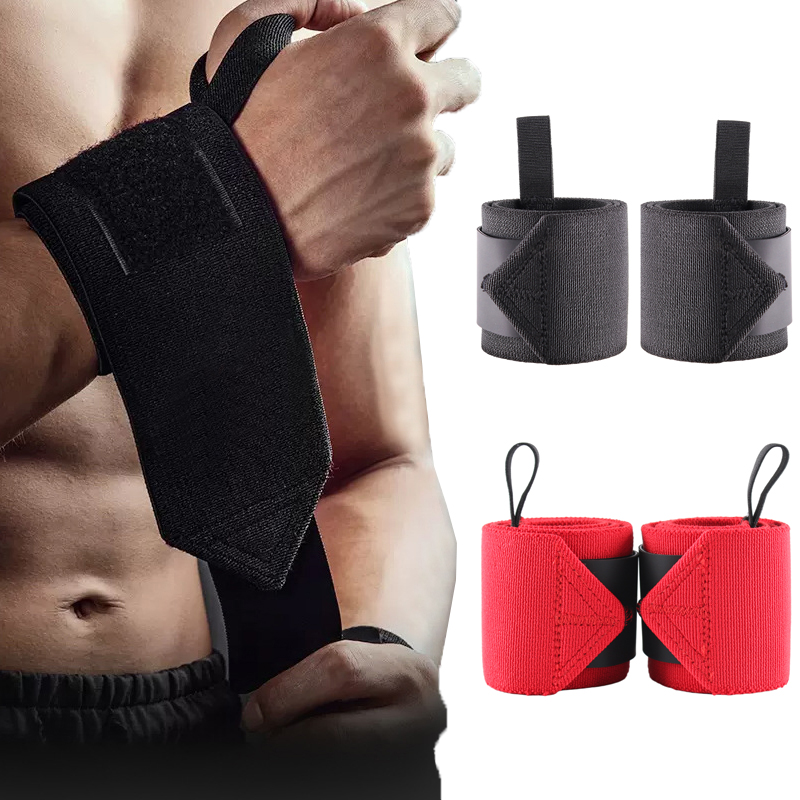 Wrist Wraps Weightlifting Support - يلتف المعصم قاسية المهنية ، ورفع