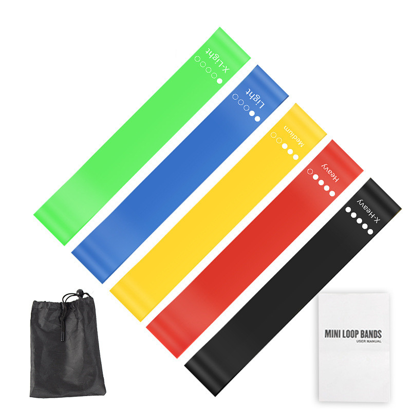 Pilates Bar Kit With Resistance Bands - مجموعة من 5 أربطة مقاومة من