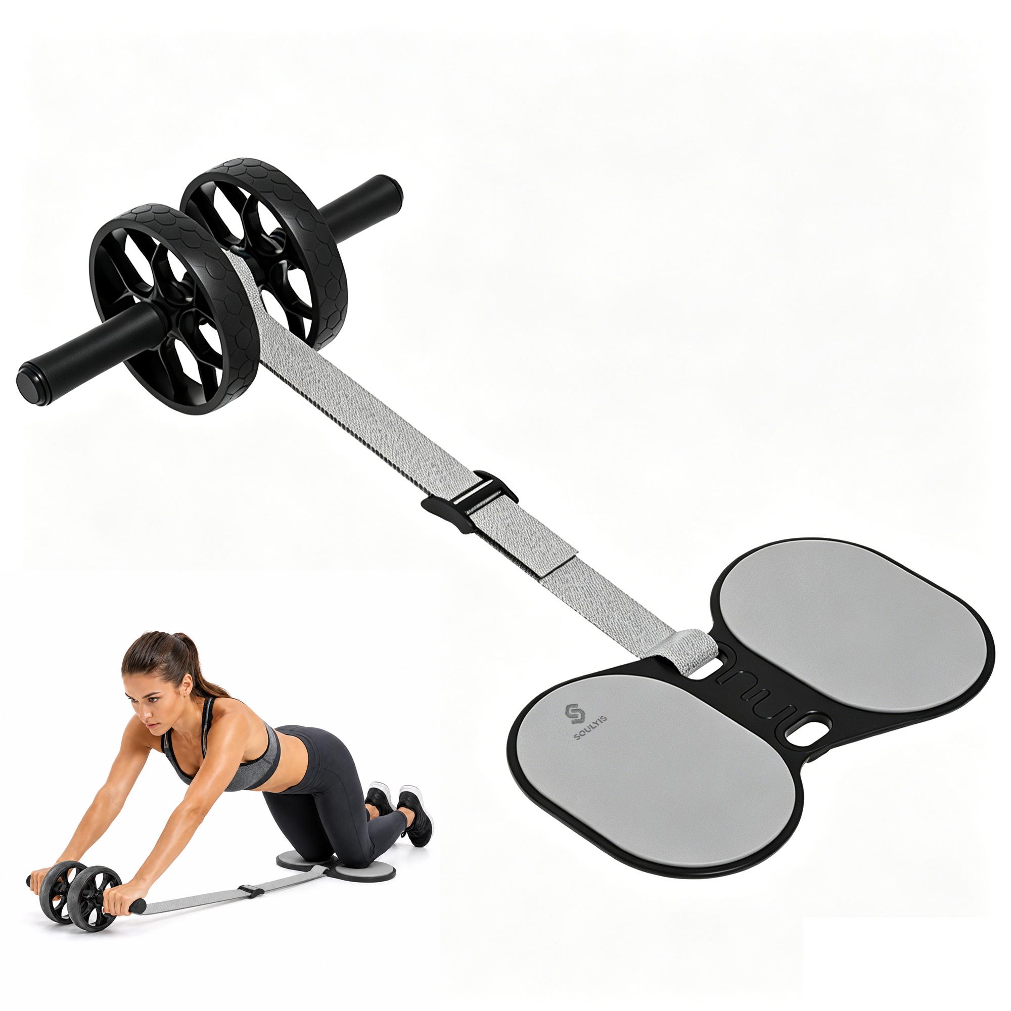 Ab Roller Wheel With Elbow Support - جهاز تمارين البطن بعجلتين مع دعم