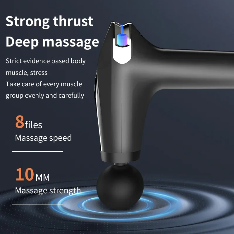 عصا تدليك كهربائية بمقبض ممتد، - مراجعة Electric Massage Gun Deep Tissue وسعره