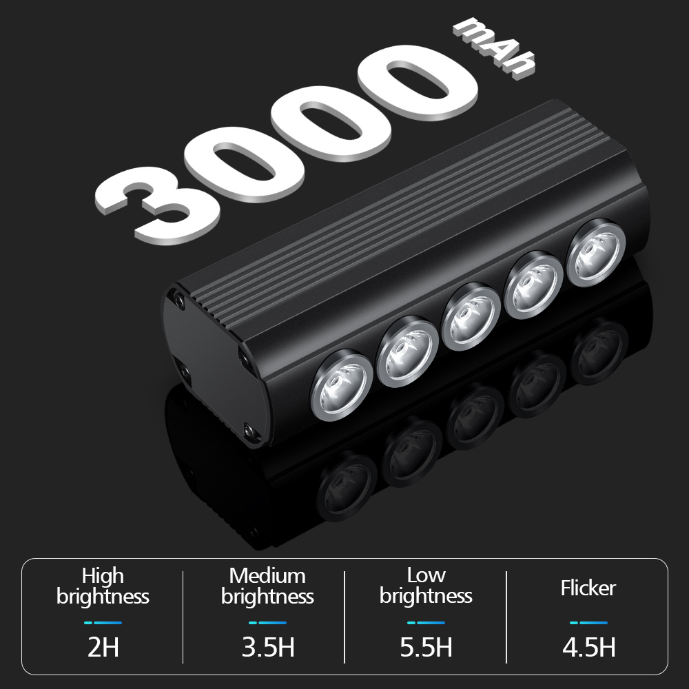 NEWBOLER إضاءة دراجة هوائية ال - مراجعة Rechargeable Bicycle Headlight 1000 Lumen وسعره