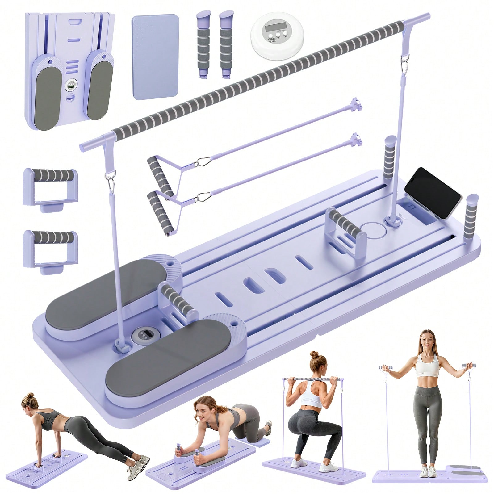 جهاز بيلاتس ريفورمر مع قضيب، ل - مراجعة Fitness Equipment وسعره