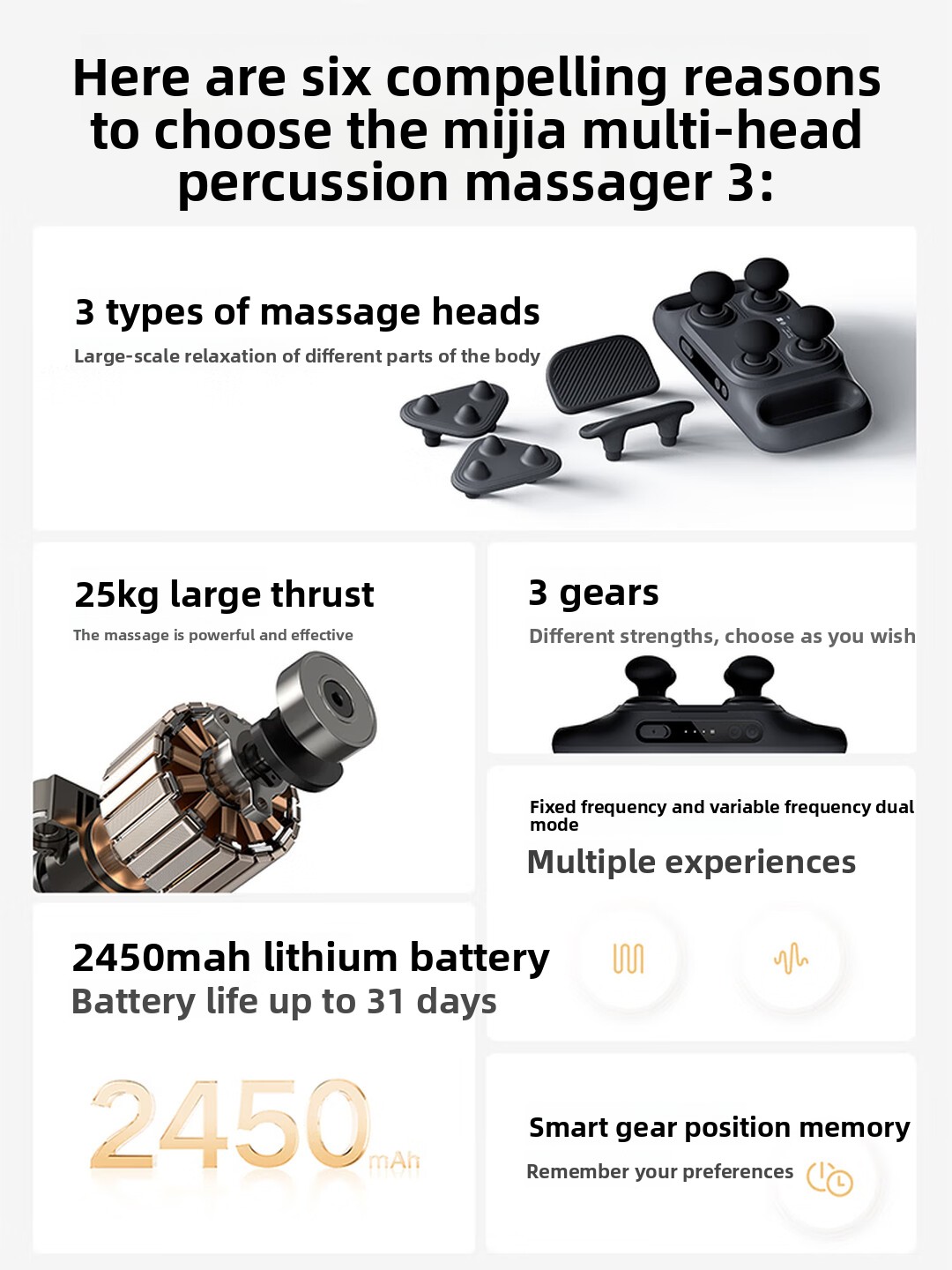 مسدس تدليك متعدد الرؤوس من ميج - مراجعة Electric Massage Gun Deep Tissue وسعره