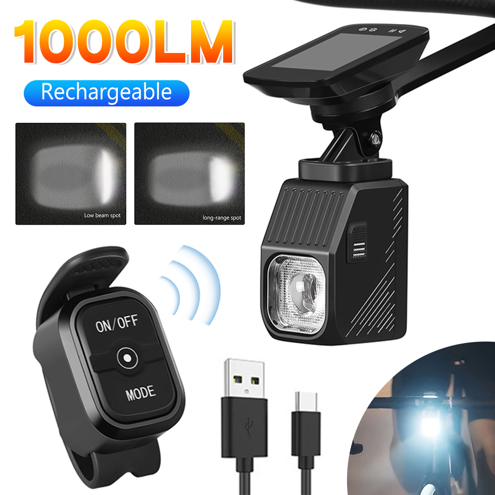 1000 لومينز مصباح أمامي للدراج - مراجعة Rechargeable Bicycle Headlight 1000 Lumen وسعره