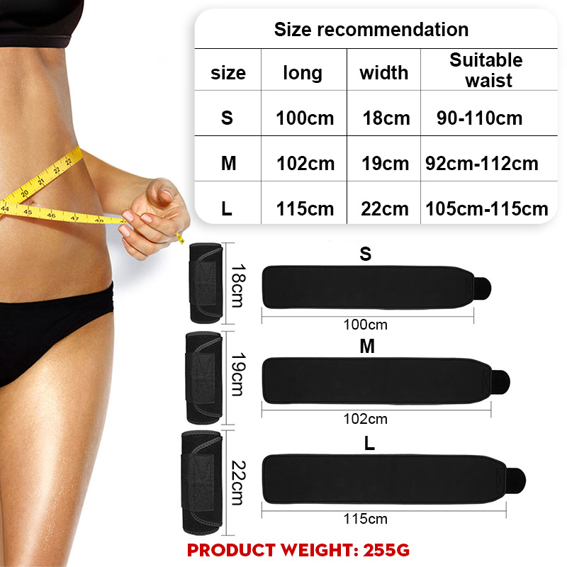1 قطعة الخصر المتقلب حزام فقدا - مراجعة Sweat Waist Trainer Belt Neoprene وسعره