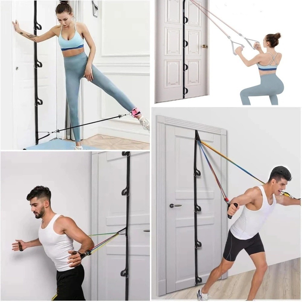 حزام تثبيت الباب للتمارين المن - مراجعة Resistance Bands Set With Handles وسعره