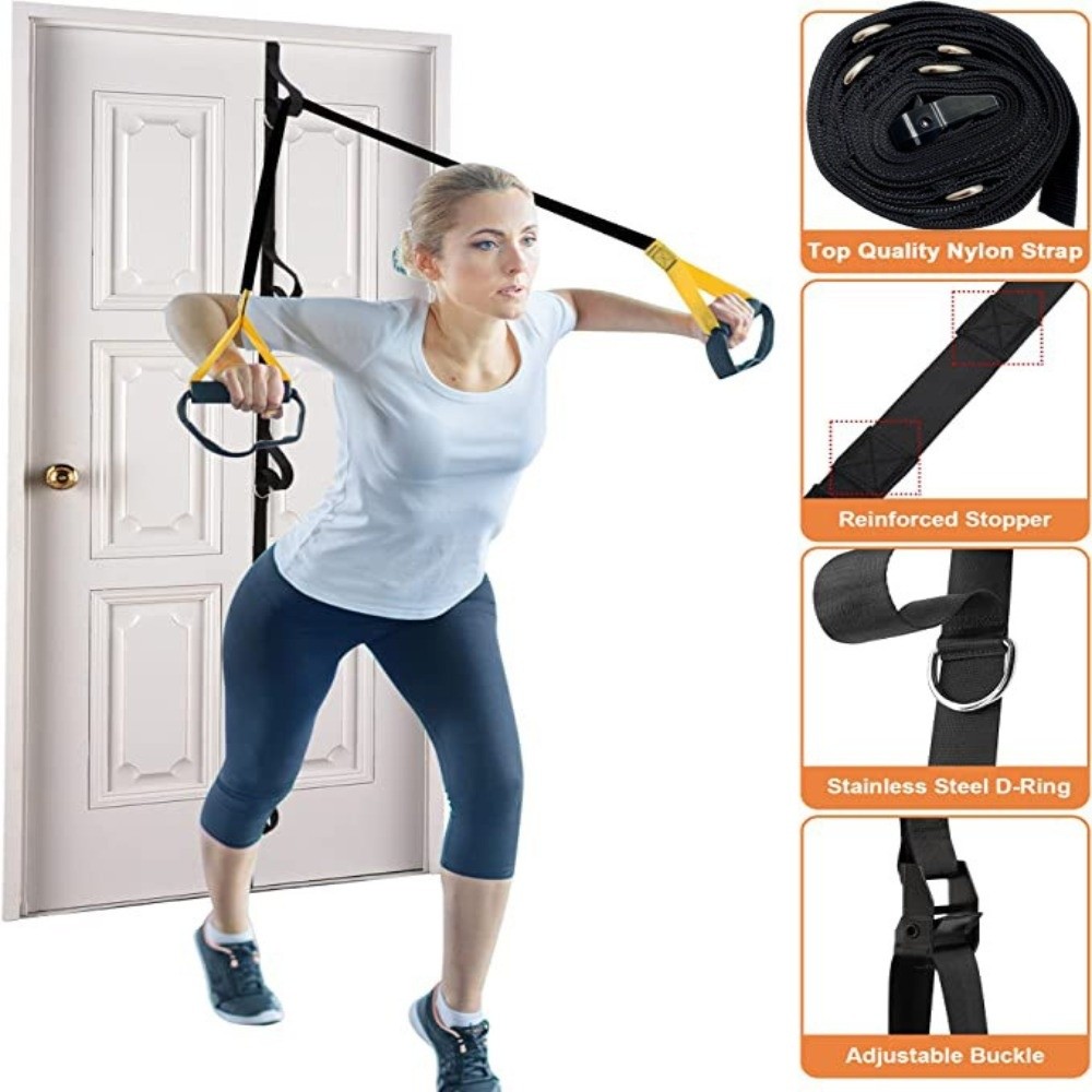 حزام تثبيت الباب للتمارين المن - مراجعة Resistance Bands Set With Handles وسعره