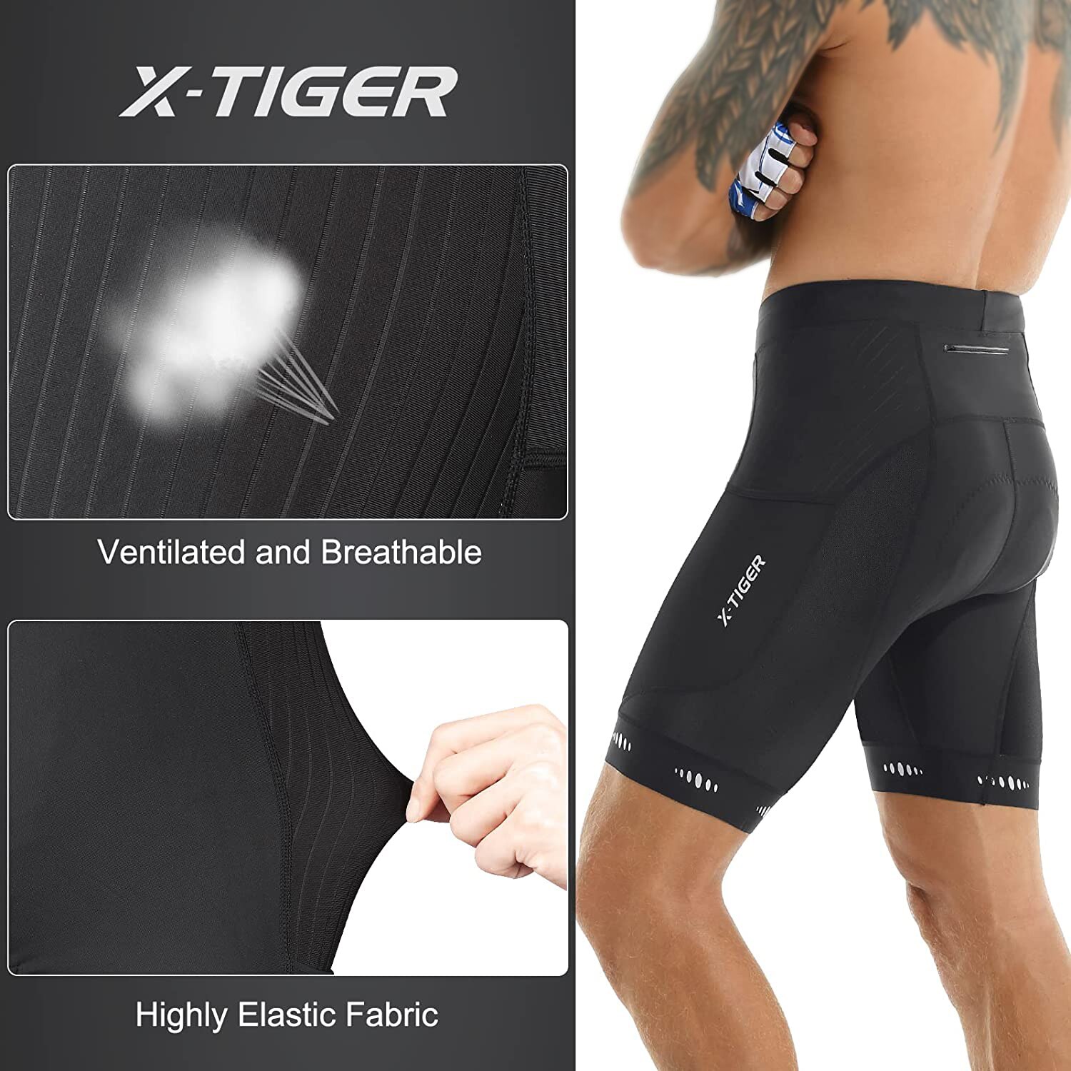 ركوب الدراجات للرجال شورت جيب  - مراجعة Padded Cycling Shorts 5D Gel وسعره