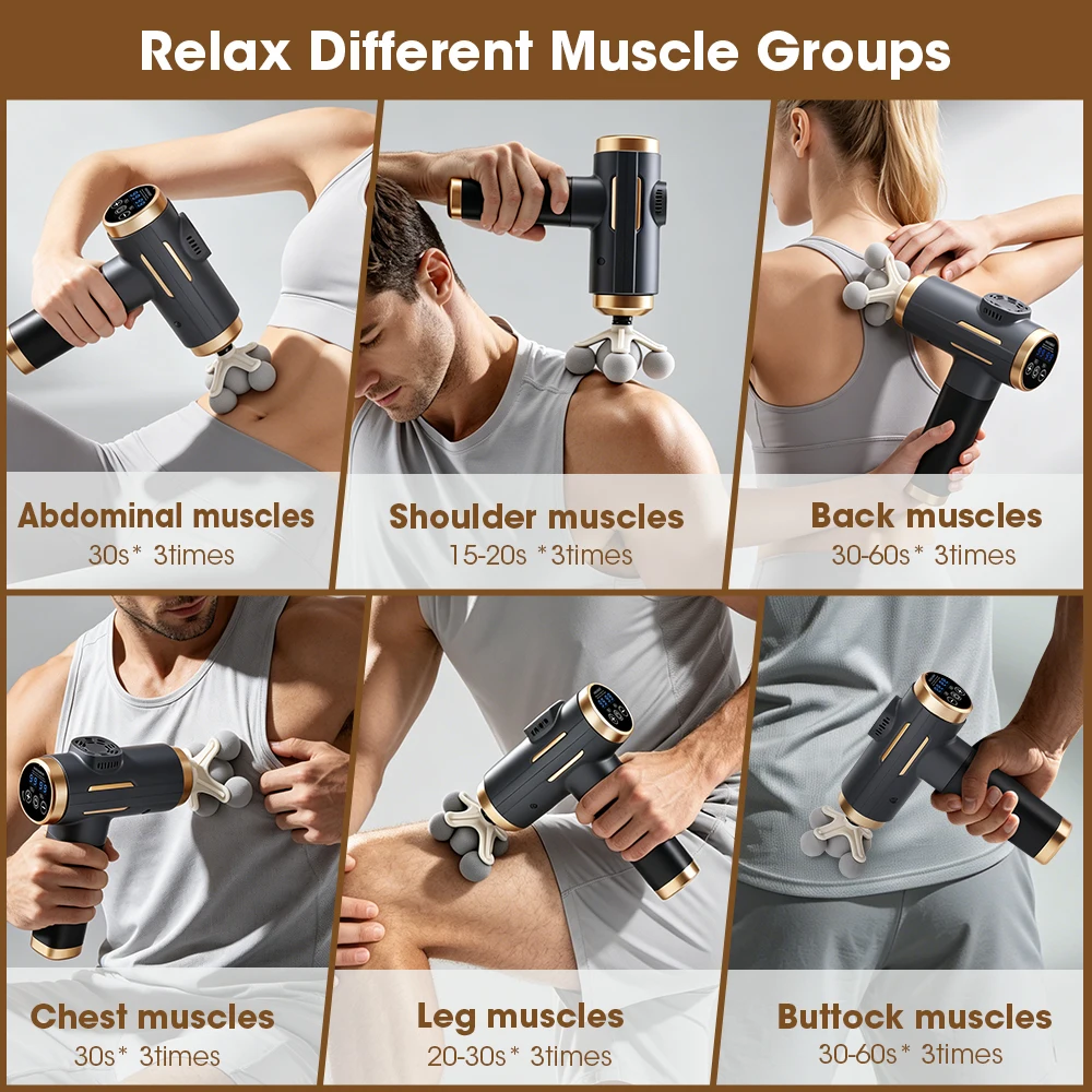 مسدس تدليك كهربائي للأنسجة الع - مراجعة Electric Massage Gun Deep Tissue وسعره