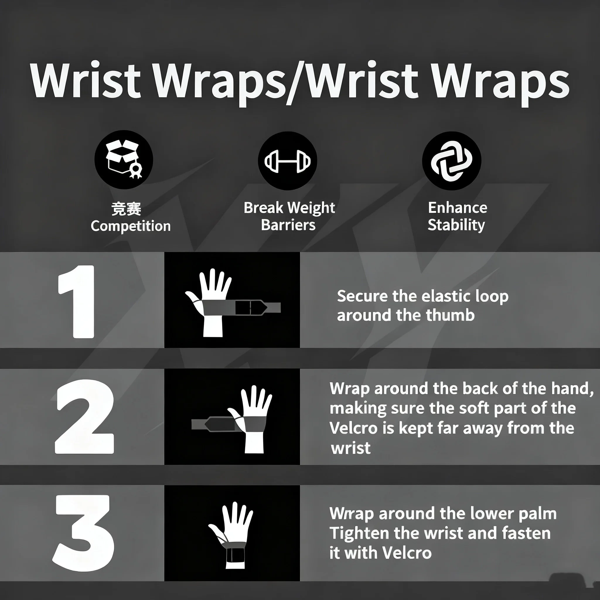 زوج واحد من أربطة المعصم الريا - مراجعة Wrist Wraps Weightlifting Support وسعره