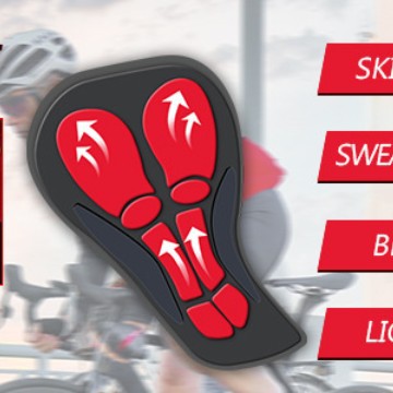 شورت ركوب الدراجات قابل للتنفس - مراجعة Padded Cycling Shorts 5D Gel وسعره