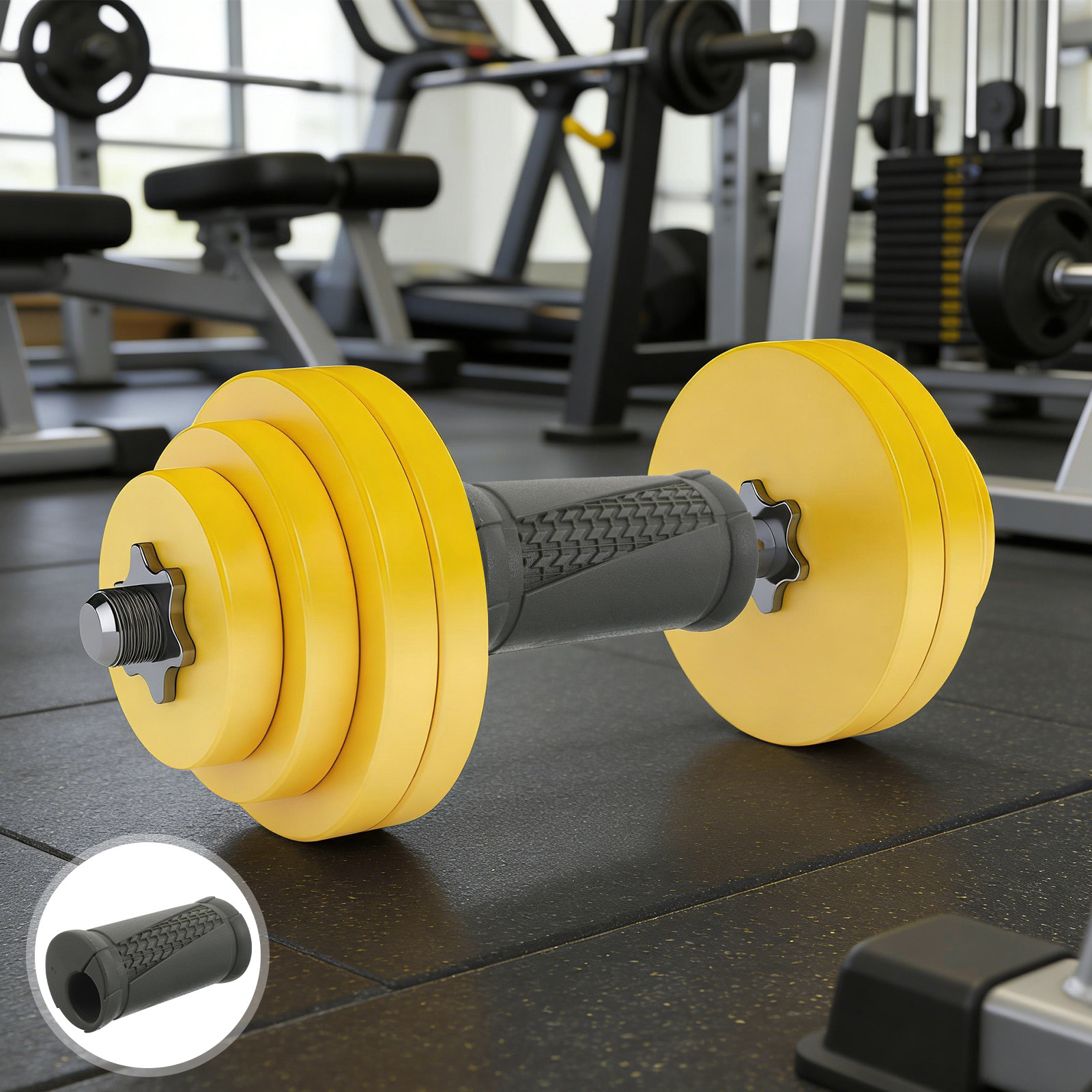 قطعتان من مقابض الدمبل المانعة - مراجعة Fitness Equipment وسعره