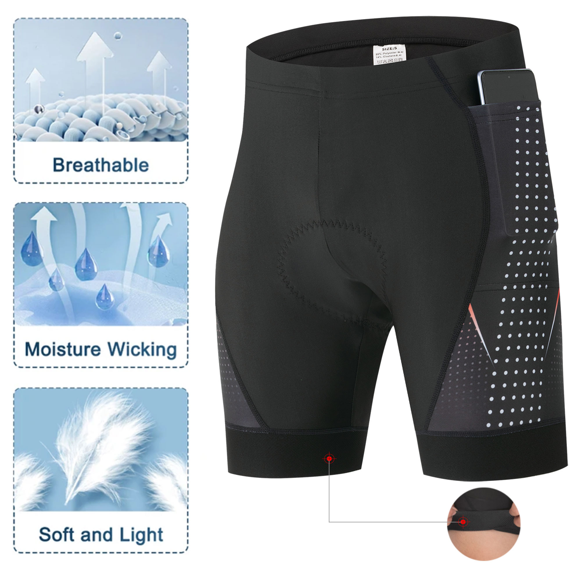 شورتات ركوب الدراجات الهوائية  - مراجعة Padded Cycling Shorts 5D Gel وسعره
