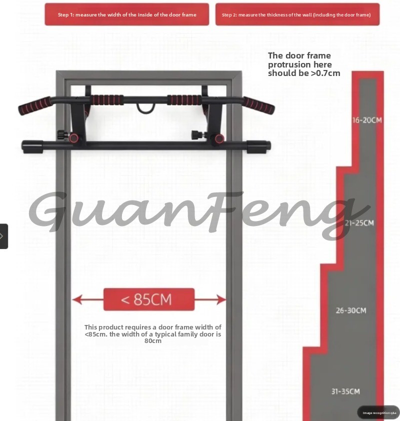 قضيب سحب للتمارين الرياضية بدو - مراجعة Door Pull Up Bar No Screw وسعره