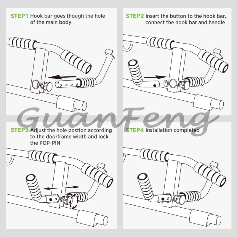 قضيب سحب للتمارين الرياضية بدو - مراجعة Door Pull Up Bar No Screw وسعره