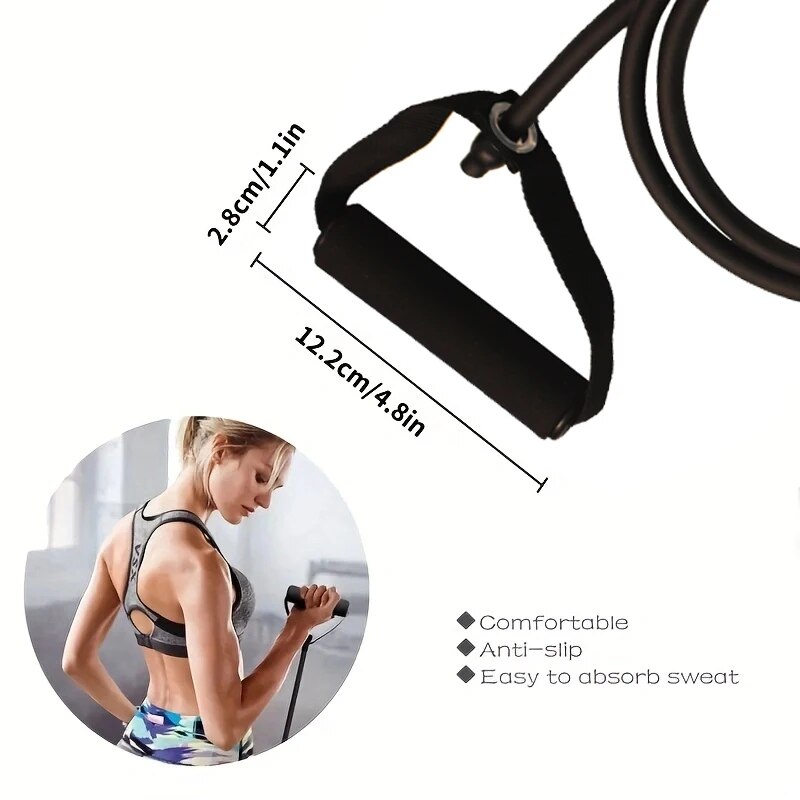 أربطة مقاومة بمقابض، أربطة تمر - مراجعة Resistance Bands Set With Handles وسعره
