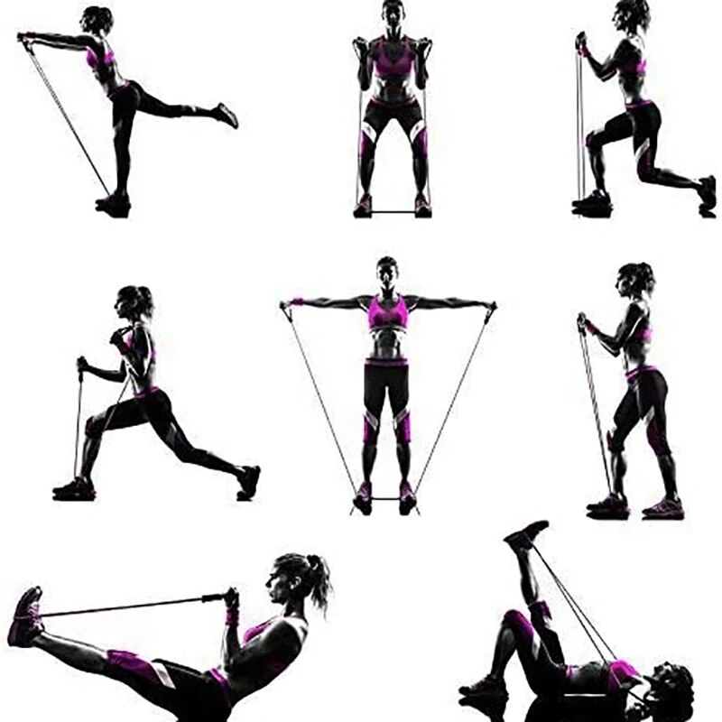أربطة مقاومة بمقابض، أربطة تمر - مراجعة Resistance Bands Set With Handles وسعره