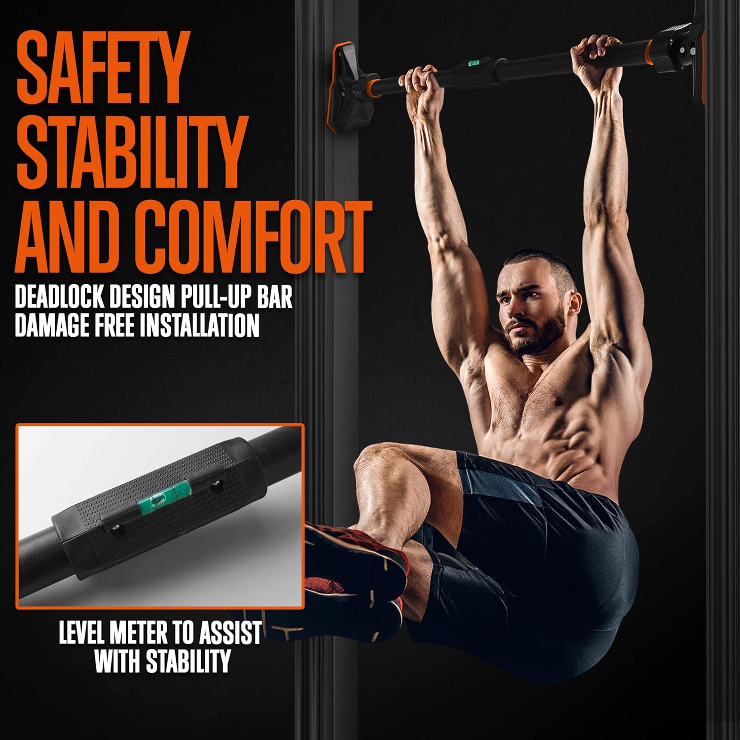 عارضة سحب/رفع للباب بدون براغي - مراجعة Door Pull Up Bar No Screw وسعره