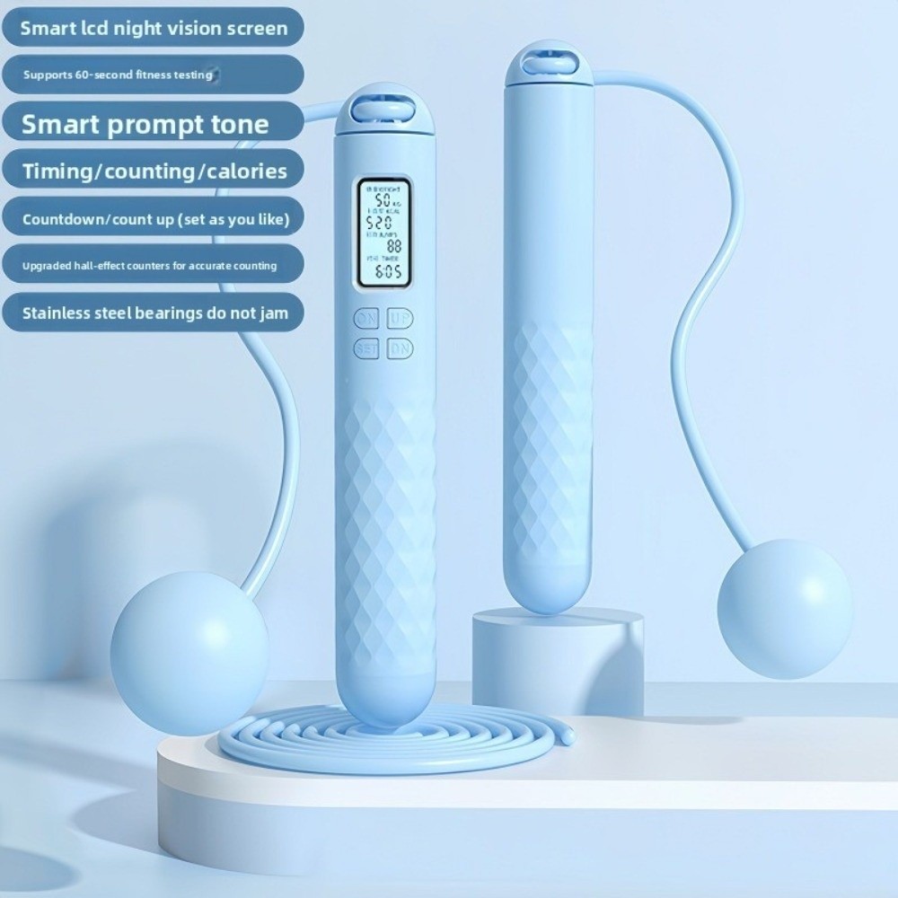 حبل قفز لاسلكي بدون حبال مضاد  - مراجعة Smart Jump Rope Digital Counter وسعره