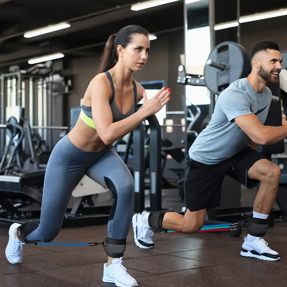 مجموعة أربطة مقاومة للكاحل مكو - مراجعة Resistance Bands Set With Handles وسعره