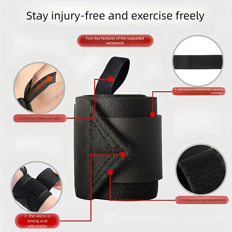 دعامة معصم صلبة مبطنة لرفع الأ - مراجعة Wrist Wraps Weightlifting Support وسعره