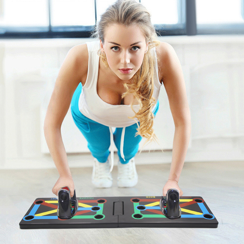 مجموعة لوحة رفع جديدة محمولة م - مراجعة Push Up Board Foldable Multi Function وسعره