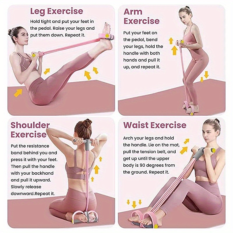 مجموعة أربطة مقاومة متعددة الو - مراجعة Resistance Bands Set With Handles وسعره