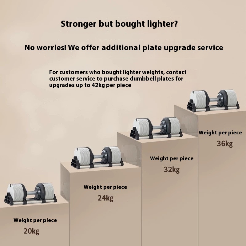 للياقة البدنية المنزلية الدمبل - مراجعة Adjustable Dumbbell Pair 40Kg وسعره