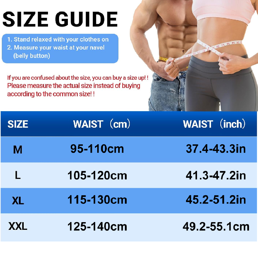 1 قطعة سترة تنحيف الخصر للرجال - مراجعة Sweat Waist Trainer Belt Neoprene وسعره