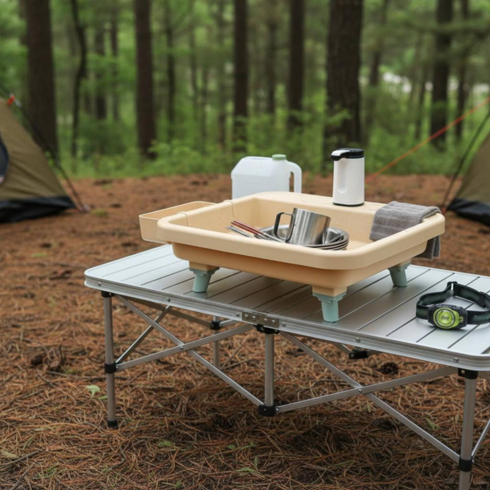 محطة غسيل يدوية محمولة بزر واح - مراجعة Camping وسعره