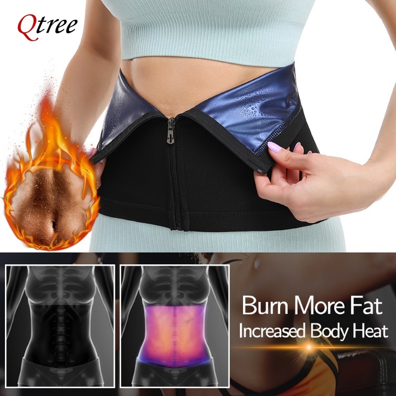 مدرب Qtree للخصر للنساء ، مشد  - مراجعة Sweat Waist Trainer Belt Neoprene وسعره