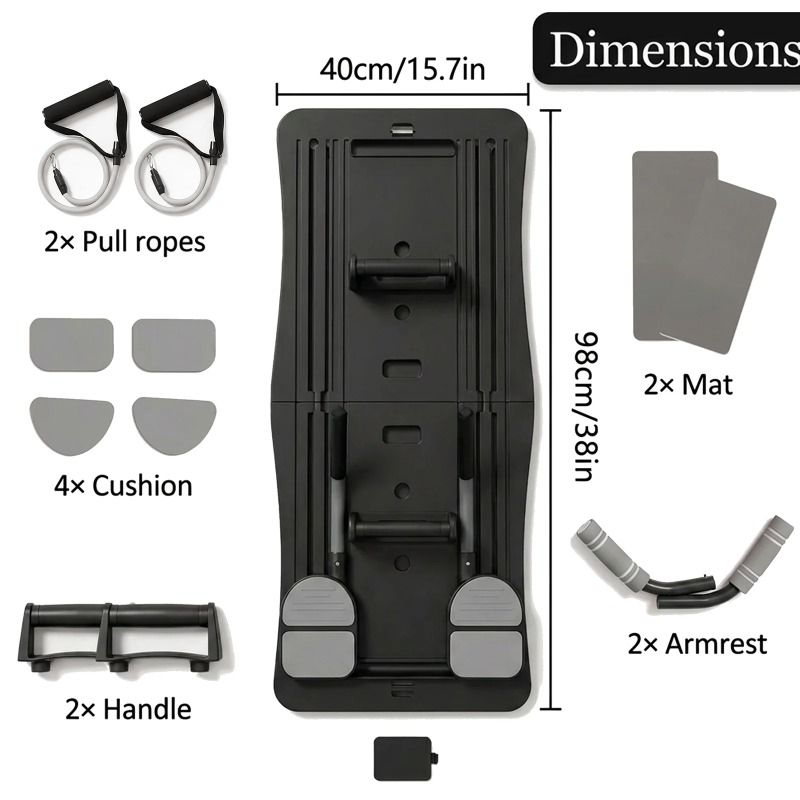 لوح تمارين منزلي قابل للطي ومت - مراجعة Push Up Board Foldable Multi Function وسعره