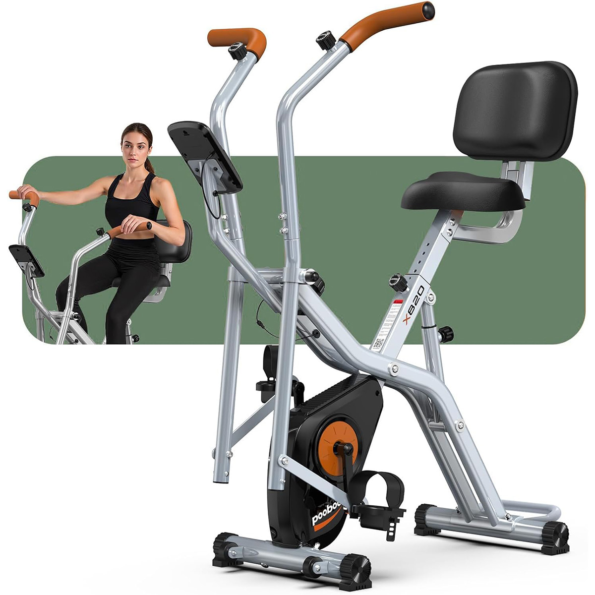 دراجة تمارين قابلة للطي 2 في 1 - مراجعة Exercise Bike Magnetic Resistance وسعره