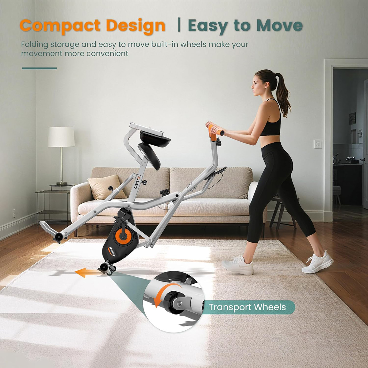دراجة تمارين قابلة للطي 2 في 1 - مراجعة Exercise Bike Magnetic Resistance وسعره